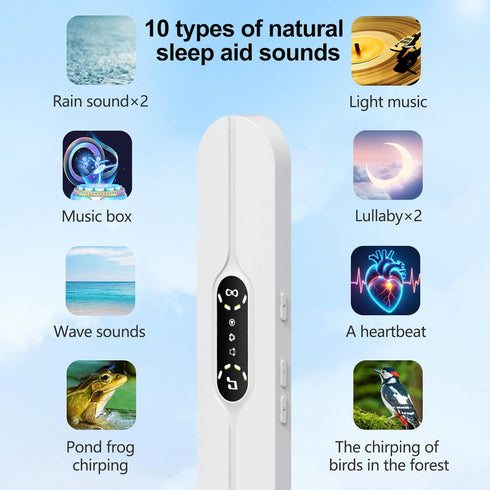 Hesond Pillow Speaker Bone Conduction Stereo Bluetooth Wireless Music Mini Portable Sleep Headphones Bar Sleep Speaker