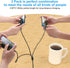 Multi 3 in 1 USB Long Charging Cable 1.8M/5.9Ft Nylon Braided Universal Cord USB C/Micro USB/Lightning Adapter (Black)