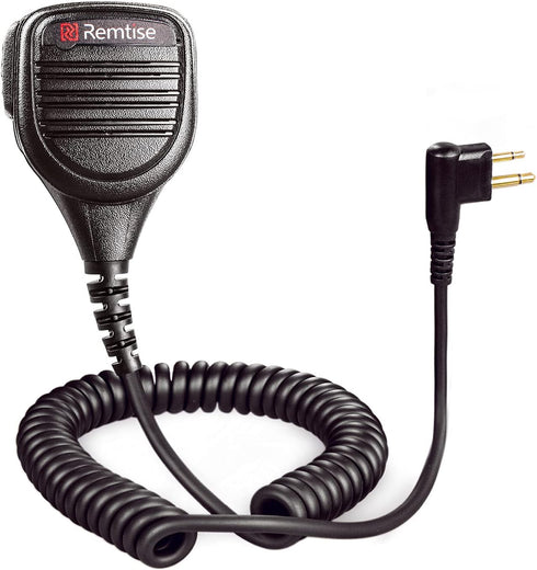 Speaker Mic for Motorola Radio, 2 Pin Shoulder Microphone Compatible with BPR40 CP200/200D/200XLS and more