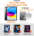 2 Pack 11th/10th Gen.(A16 2025/2022,11/10.9 inch)9H+ Easy-Install[12FT PandaShield for iPad Tempered Glass Screen