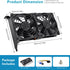 GDSTIME Graphic Card Fans, Dual 90mm 92mm Video Card Cooler for PCI Slot - VGA Fan