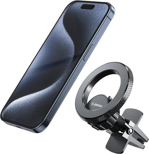 Esoulk 12-17/Pro/Max Magnetic Car Mount Charger for MagSafe, Air Vent Car Phone Mount Holder Hands Free Car Cell Phone