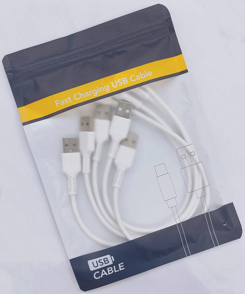 Short Micro USB Cable 1ft, 5 Pack Android Micro USB Standard 2.0 Charger Cord for Samsung Galaxy S7/J7, HTC, LG, Kindle