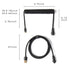 USB C Coiled Cable, Double-Sleeved Mechanical Coiled USB C Cable with Detachable Metal Aviator, USB-C to USB-A (White)