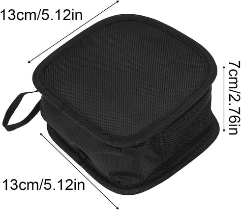 Camera Lens Filter Pouch Case, Water-Resistant and Dustproof Design for 9 Piece Filters 25mm to 95mm