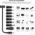 Tonton 12V 1A 10ft AC/DC Power Supply Adapter Cord - Wall Charger for LED Strip Light, CCTV Camera, BT Speaker