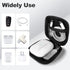 Woyinger Square Earbud Case Portable EVA Storage Bag Cell Phone Accessories Organizer with Carabiner for Wired/Wireless