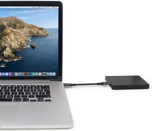 Vebner 6-Inch USB4 40Gbps 100W (20V, 5A) 3 (2-Pack) Extra Short Cable - Supports Charging - Compatible with Thunderbolt