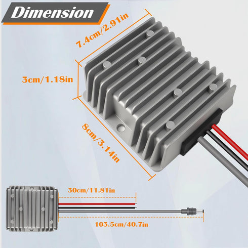 Highfound 12V/24V 57V 4.5A 3 12V 10V 30V DC to Power Cord Converter for Starlink Gen Router Power Supply Accessories