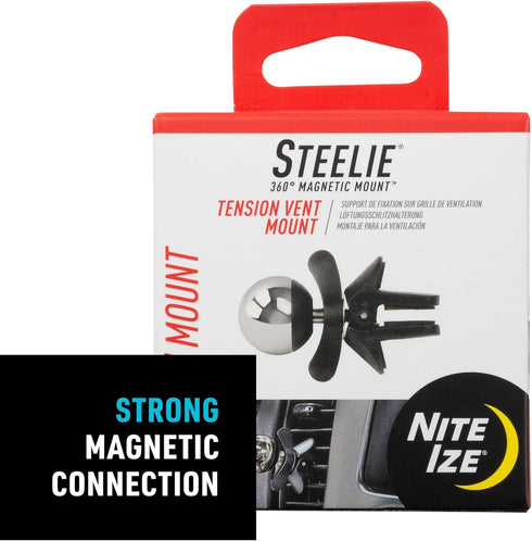Nite Ize Steelie Tension Vent Mount, Magnetic Phone Mount for Car Vent, Convenient, Adhesive-Free Car Accessories for
