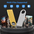 Wooolken 16GB 2 Pack 2.0 USB Flash Drive with Keychains, Sleek Metal USB Thumb Drives Memory Stick for PC Laptop
