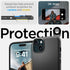 Spigen MagFit Mag Armor Case for iPhone 15 - Military-Grade Protection, MagSafe Compatible, Matte Black (2023)