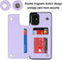 Asuwish Samsung Galaxy A71 5G Wallet Cover, Purple with Tempered Glass Screen Protector and Leather RFID Credit Card