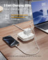 20W Travel Power Strip, SUPERDANNY 3-Foot Extension Cord with 3 Outlets & 3 Fast Charging USBs, White