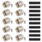 PL-259 Male Crimp Connector, UHF SO239 Crimp Coax Connector for RG316 RG174 Coaxial Cable (Pack of 10)