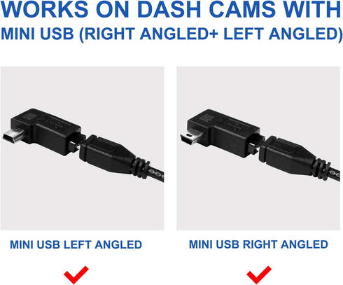 NUNET 15ft MicroUSB & MiniUSB Hardwire Kit with Mini/LP Mini/ATO/Micro2 Fuse, Battery Drain Protection