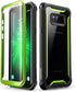 i-Blason Ares Full-Body Rugged Clear Bumper Case with Screen Protector for Samsung Galaxy S8+ Plus, Black/Green