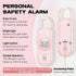 Personal Safety Alarm for Women, 130dB Loud Siren with SOS Strobe Light and Flashlight for Emergency Alerts