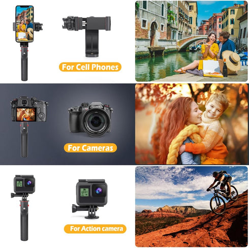 Neotter Filmmaking Smartphone Video Rig, Vlogging Cage, Phone Stabilizer Tripod Mount with Wireless Remote Shutter
