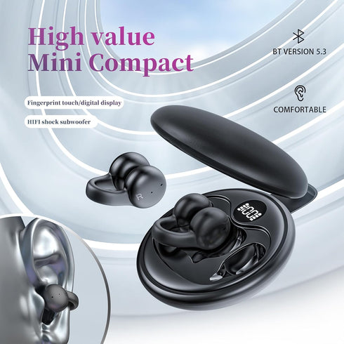 Wireless Earbuds, Bluetooth 5.3, Stereo Bass, Noise Cancelling Mic, IP7 Waterproof