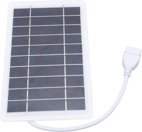 Solar Panel Power Bank, Monocrystalline Silicon 2 USB Outputs High Efficiency Portable