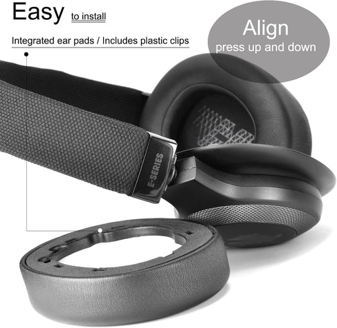 Live 650 BTNC E65BTNC Ear Cushion Memory Foam Ear Pads Replacement for JBL E65 E65BTNC/DUET NC/LIVE 650BTNC LIVE 660