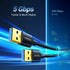 UGREEN 10 FT USB to USB 3.0 Cable, 5 Gbps Nylon Durable Male to Male, Compatible with Hard Drive, Camera, TV, and More