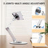 Msounehna 360 Magnetic iPad Stand for Desk, Foldable Aluminum Alloy Tablet Holder with Adjustable Base | Ergonomic