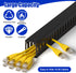ZhiYo H1.6 W1.2in 6.6ft (2xL3.3ft) x Cable Raceway, Server Rack Cable Management Under Desk Cord Organizer, Electrical