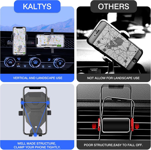 Karltys Car Phone Holder for Honda Civic 2022-2024, 11th Gen Civic Cell Phone Mount for 4-7 Inch Phones