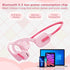 Open Ear Headphones with Mic, 85dB Safe Volume for Kids, Wireless Bluetooth Headsets with 8GB Memory