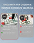 Keymatic 2-in-1 4-Claw Switch Puller and Keycap Puller for Mechanical Keyboard, Key Switch with Grip, One-Press Eject