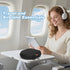 Hard Shell Headphone Case - Durable Zipper Portable Carrying Pouch Bag for Universal Headphone Travel