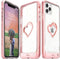 VENA vLove Glitter Clear Case - Rose Gold Compatible with Apple iPhone 11 Pro Max (6.5"-inch 2019)