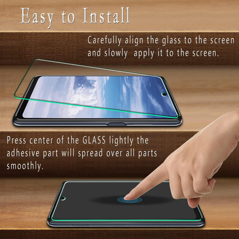 Motorola Moto G 5G (2022) Tempered Glass Screen Protector by HPTech (2 Pack) - Anti Scratch, Bubble Free, Case Friendly.