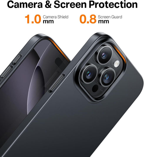 TORRAS 16 16 16Pro 6.3 inch, Slim Fit for iPhone Pro Case, Ultra Thin for iPhone Pro Case, Lightweight Matte