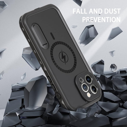 iPhone 13 Pro Max Waterproof Case, Full Body Rugged Case with Built-in Screen Protector, Military Grade Shockproof