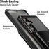 Vofolen Wallet Case for Samsung Galaxy S24+ with Card Holder, 4-Card Heavy Duty Shockproof Cover, Black