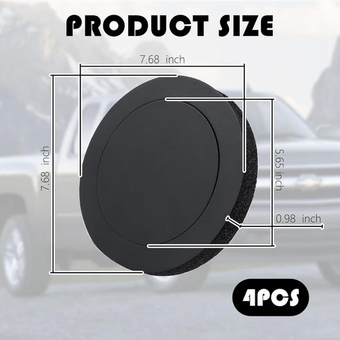 4PCS 6.5 Speaker Rings,Self Adhesive Speaker Foam for Enhancing Stereo Sound,High Resilience Speaker Baffles 6.5 inch Car Audio Accessories Avoid Sound Diffusion for Car SUV Truck