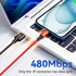 4A Multi Charging Cable 3Pack - 4FT 4 in 1 Fast Charger for Samsung Galaxy, LG, Huawei & More (IP/Type C/Micro USB)