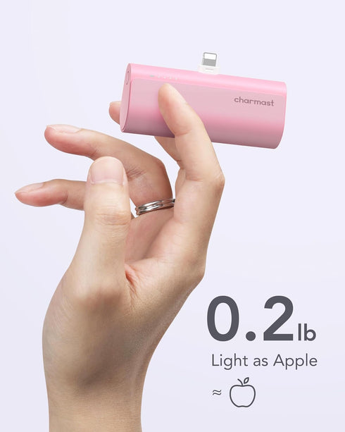 Charmast 5000mAh Small Portable Charger, Ultra-Compact 20W PD Fast Charging Power Bank for iPhone 14/13/12/11/XR/X/8/7/6