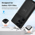 Battery Case for Galaxy S24 Ultra, 10000mAh Black - Extended Power Bank and Wireless Charger Case