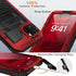 Mitywah Waterproof Case for iPhone 14 Plus - Heavy Duty Shockproof with Built-in Screen Protector, Red