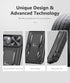 SOiOS for iPhone 16e Case 2025, iPhone 13/iPhone 14 Cover with Kickstand, Shockproof Military Grade Protective Cell