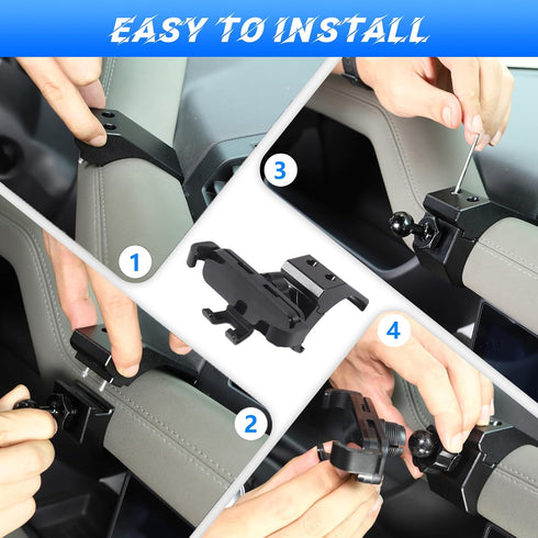 Phone Holder for Land Rover Defender 90 110 130 2020-2023, 360° Adjustable Dash Mount for All Smartphones
