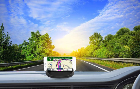 Car Cell Phone Holder Dashboard Mount Anti-Slip Silicone Pad Compatible with iPhone, Samsung, Android Smartphones