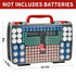 BT-168 269, 9V 18650 CR123A CR2 23A 4LR44 FULLCASE Double-Sided Battery Storage Organizer Case with Tester, Holds Fits