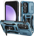 WRJ Case for Galaxy S24 with Slide Camera Cover, Screen Protector, Military Grade Protection - Sky Blue