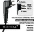 RDM2070D CLS1110 CLS1410 Single-Wire Walkie Talkie Earpiece Compatible with Motorola CP200 GP2000 XU1100 PRO1150 MU12