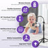 Nineigh 80" Phone Tripod, Selfie Stick Cellphone Tripod, Aluminum Tripods Stand for Video Photo Vlog, Travel Tripods